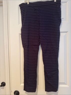 Jules & Leopold Navy Textured Pull-On Leggings